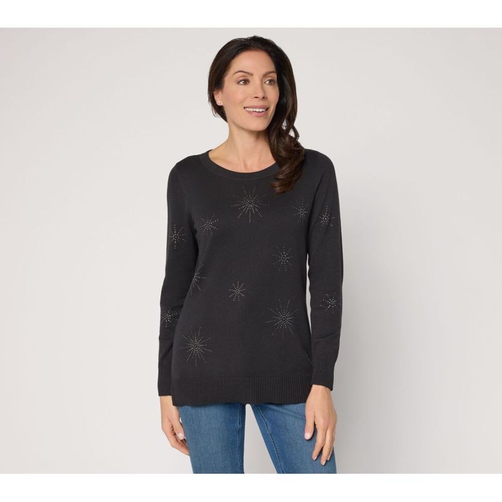 Belle by Kim Gravel Women's Top Sweater Sz XL Make Your Selection: Black A714168